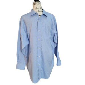 Lauren Ralph Lauren Light Blue Non Iron Men's Dress Shirt - Size 17.5